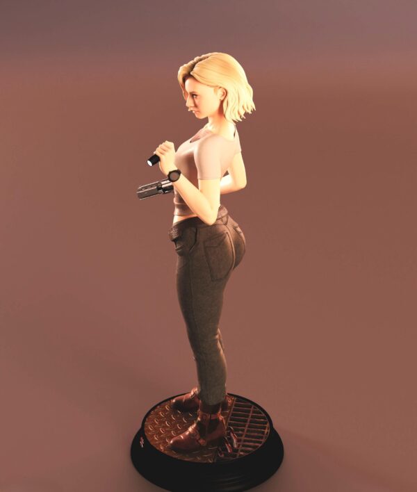 il_fullxfull.8038313988_rfyu.jpg Grace Zombie Hunter Resin Figure - Unpainted 3D Printed Garage Kit - Fantasy Collectible