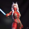 il_fullxfull.8041659592_3k9b.jpg Red Alien Resin Figure - Unpainted 3D Printed Garage Kit - Fantasy Female Warrior Collectible