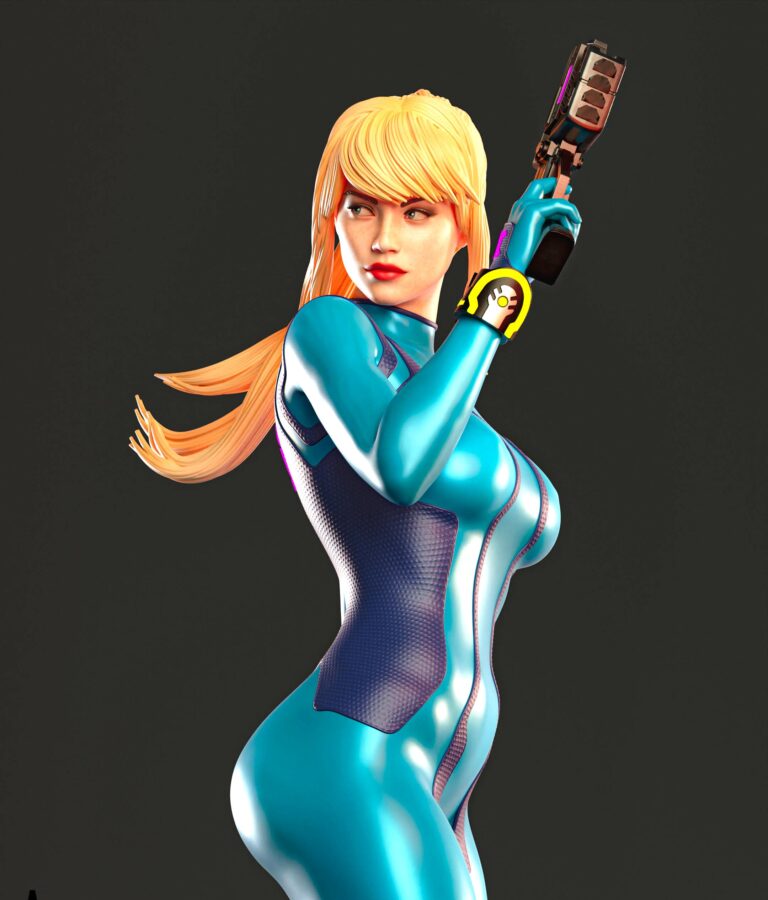 Space Hunter 3D Printed Resin Figure