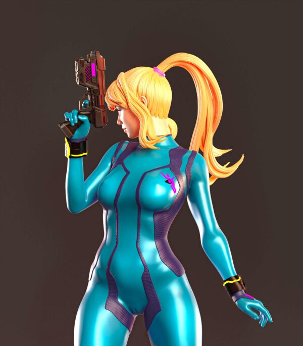 Space Hunter 3D Printed Resin Figure - Fantasy Collectible