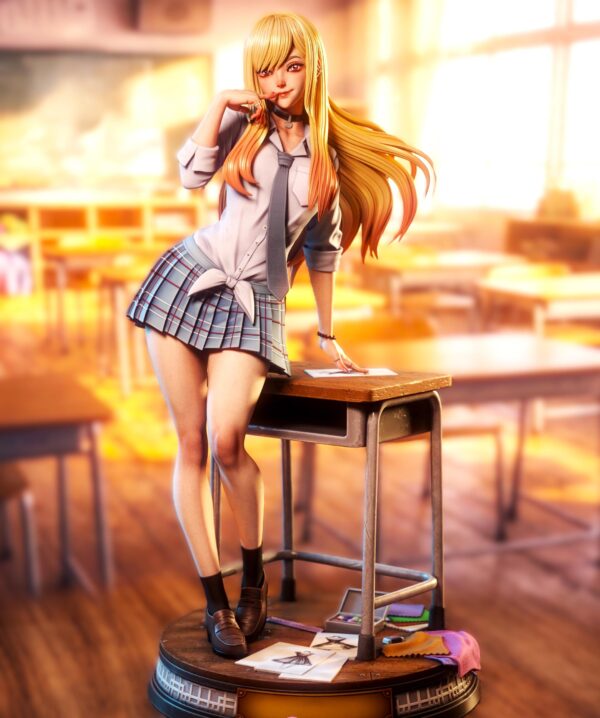 il_fullxfull.8042094332_p7dd.jpg Anime Schoolgirl Resin Figure - Unpainted 3D Printed Garage Kit - Fantasy Collectible