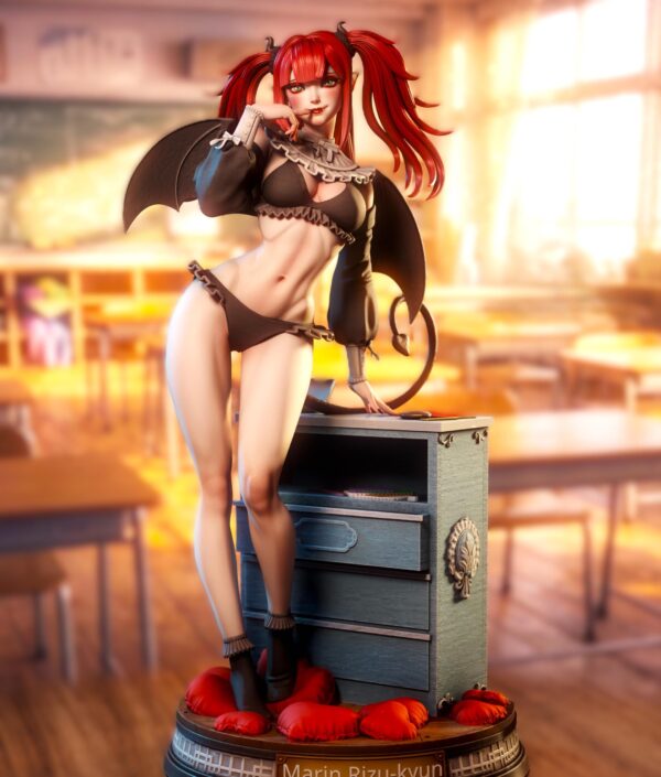 il_fullxfull.8042168780_n850.jpg Anime Schoolgirl Resin Figure - Unpainted 3D Printed Garage Kit - Fantasy Collectible