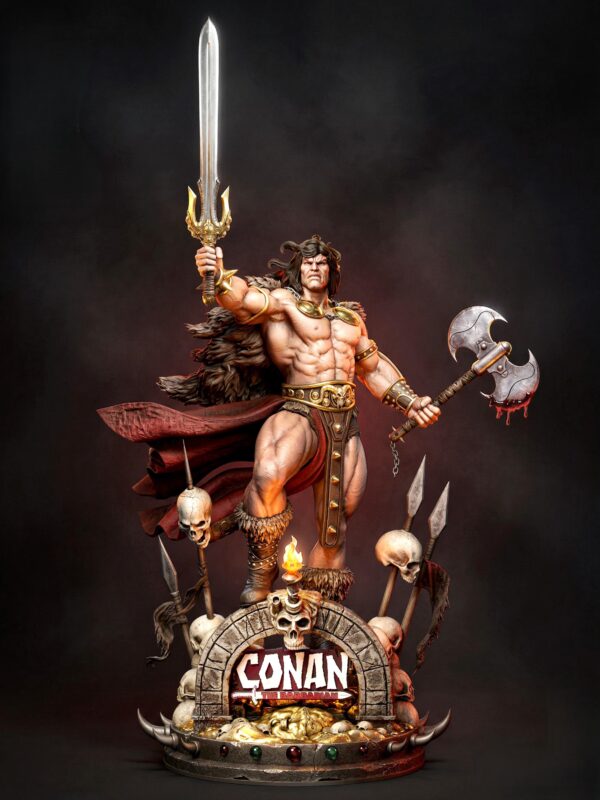 Conan The Barbarian Resin Figure | Collectible Action Character | Garage Kit | Unpainted 3D Printed