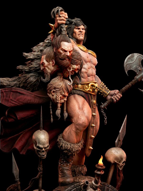 Conan The Barbarian Resin Figure | Collectible Action Character | Garage Kit | Unpainted 3D Printed