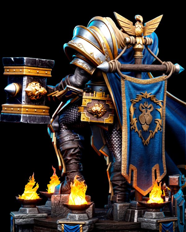 il_fullxfull.8064626581_ce5g.jpg Paladin Resin Figure - Unpainted 3D Printed Garage Kit - Fantasy Collectible