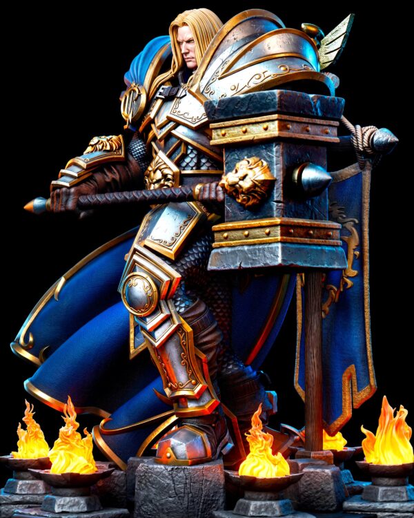 il_fullxfull.8064626623_t0fy.jpg Paladin Resin Figure - Unpainted 3D Printed Garage Kit - Fantasy Collectible