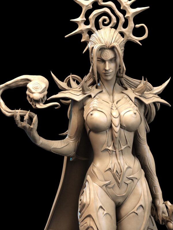il_fullxfull.8067470593_p4a1.jpg Norse Goddess Artistic Collector Figure Unpainted Resin Garage Kit - Mature Model - Fantasy Collectible
