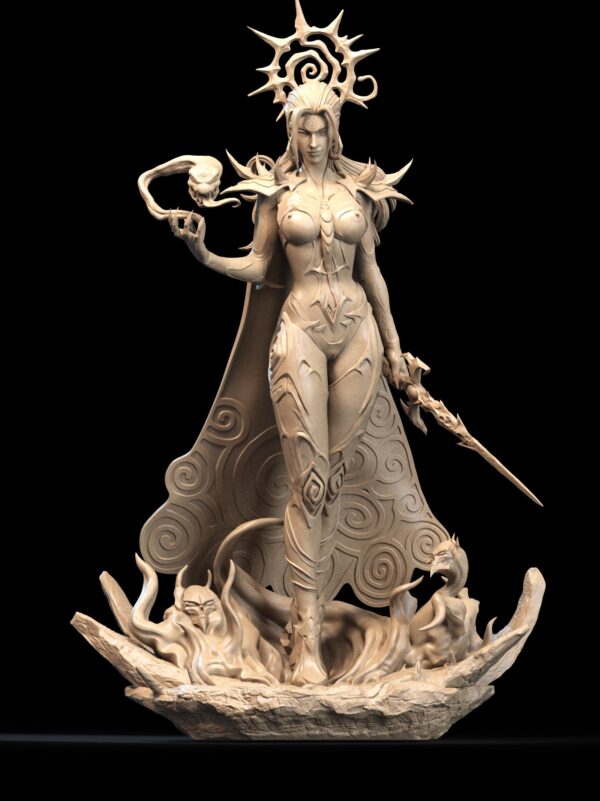 il_fullxfull.8067470883_4gcd.jpg Norse Goddess Artistic Collector Figure Unpainted Resin Garage Kit - Mature Model - Fantasy Collectible