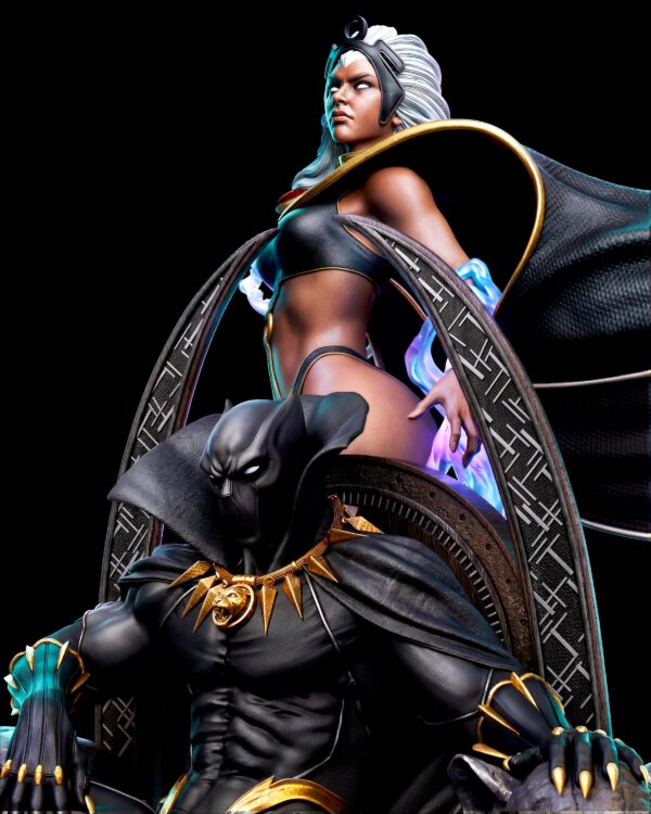 il_fullxfull.8067736753_ei7a.jpg King Panther And Windrider Resin Figures | Collectible Diorama | Garage Kit | Unpainted 3D Printed