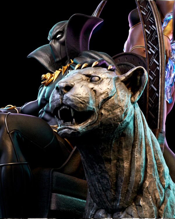 il_fullxfull.8067737747_g9pa.jpg King Panther And Windrider Resin Figures | Collectible Diorama | Garage Kit | Unpainted 3D Printed