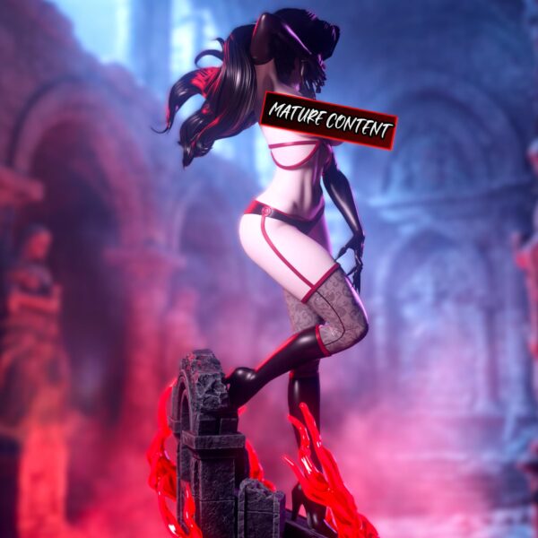il_fullxfull.8073856015_poml.jpg Dark Assassin Artistic Collector Figure - Unpainted Resin Garage Kit - Mature Model - Anime Collectible