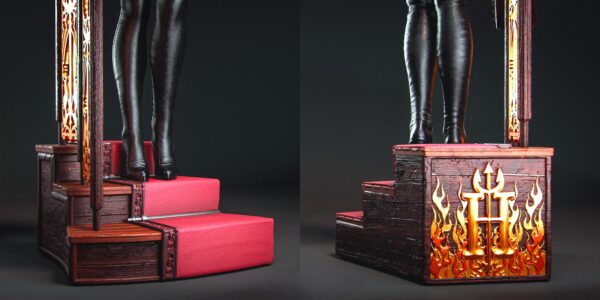 il_fullxfull.8082389103_t4h0.jpg Black Queen Resin Figure | Mutant Vampire Collectible | Model Kit | Unpainted 3D Printed