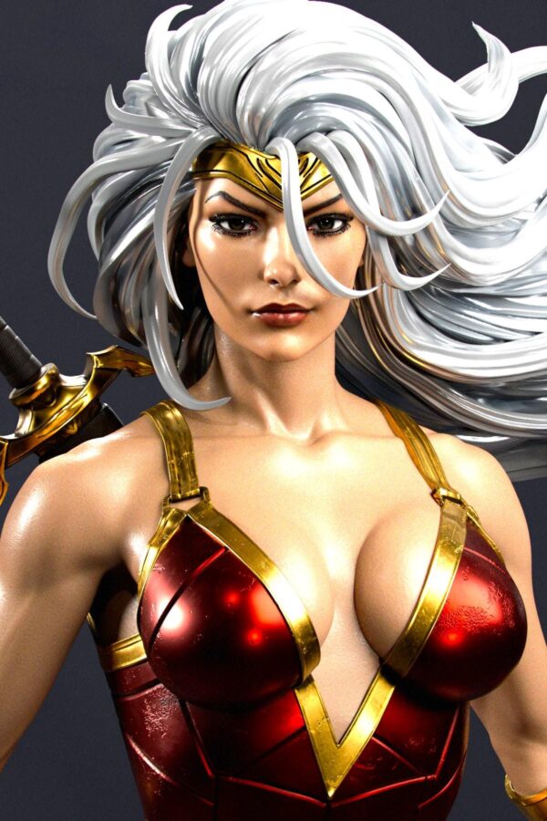 il_fullxfull.8082488989_89tt.jpg Glory Amazon Warrior Resin Figure - Unpainted 3D Printed Garage Kit - Fantasy Collectible