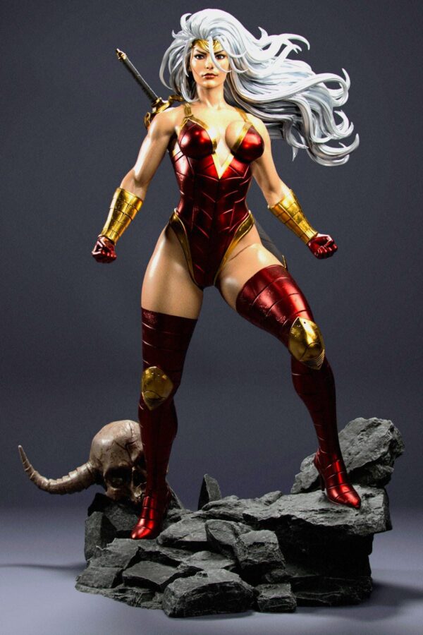 il_fullxfull.8082489623_7nd4.jpg Glory Amazon Warrior Resin Figure - Unpainted 3D Printed Garage Kit - Fantasy Collectible