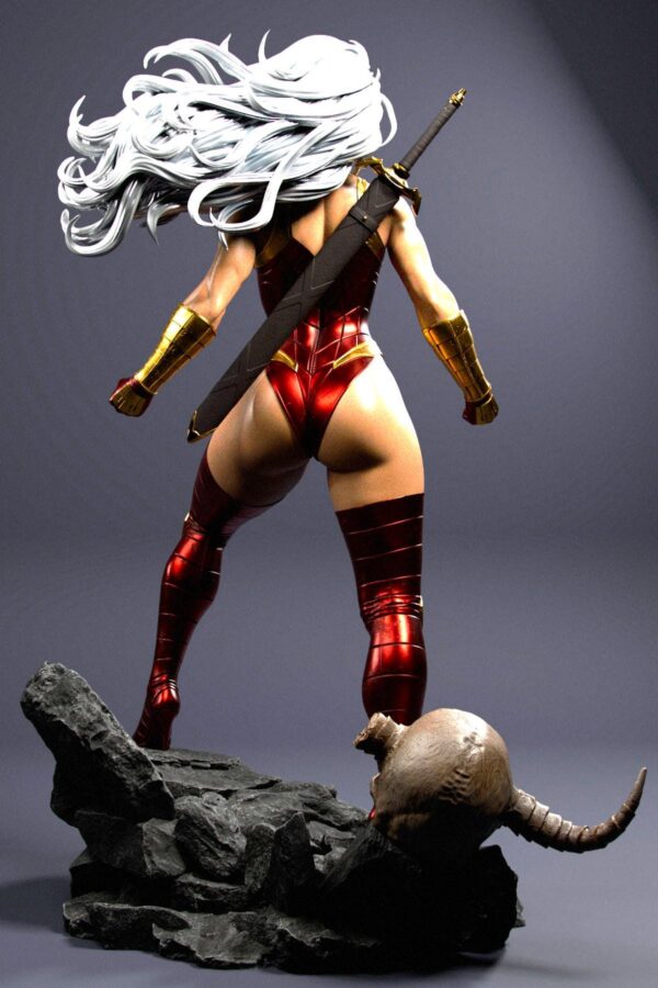 il_fullxfull.8082489769_339s.jpg Glory Amazon Warrior Resin Figure - Unpainted 3D Printed Garage Kit - Fantasy Collectible