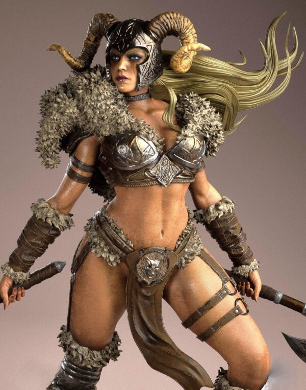 il_fullxfull.8086532481_7kml.jpg Ragna Stormborn Resin Figure | Barbarian Warrior Collectible | Model Kit | Unpainted 3D Printed