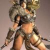 il_fullxfull.8086532581_m5fk.jpg Ragna Stormborn Resin Figure | Barbarian Warrior Collectible | Model Kit | Unpainted 3D Printed