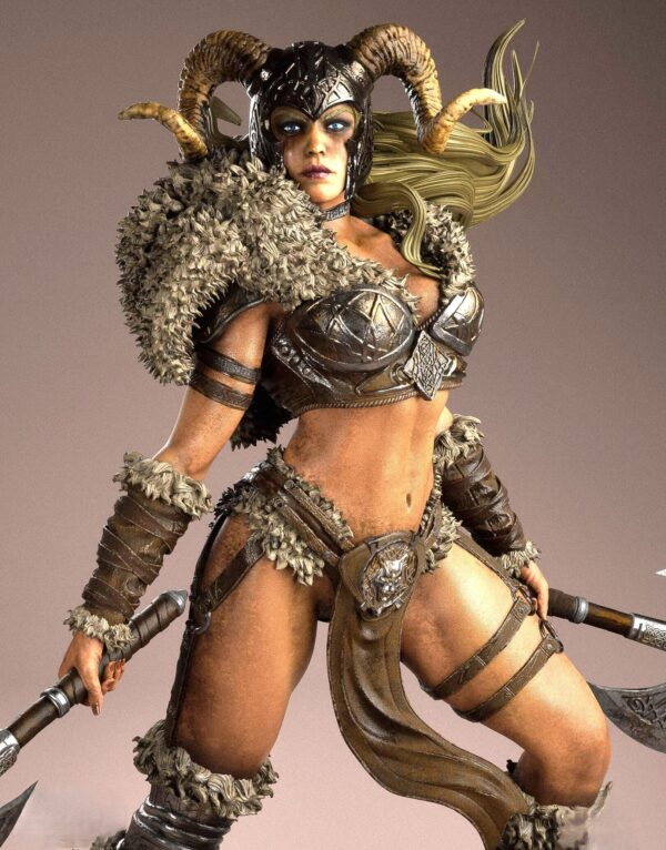 il_fullxfull.8086532581_m5fk.jpg Ragna Stormborn Resin Figure | Barbarian Warrior Collectible | Model Kit | Unpainted 3D Printed