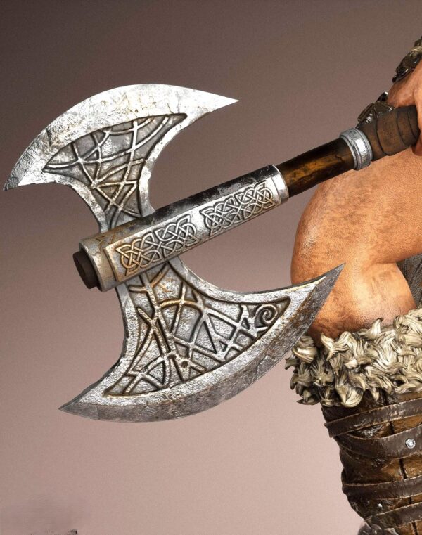 il_fullxfull.8086532877_7ayy.jpg Ragna Stormborn Resin Figure | Barbarian Warrior Collectible | Model Kit | Unpainted 3D Printed
