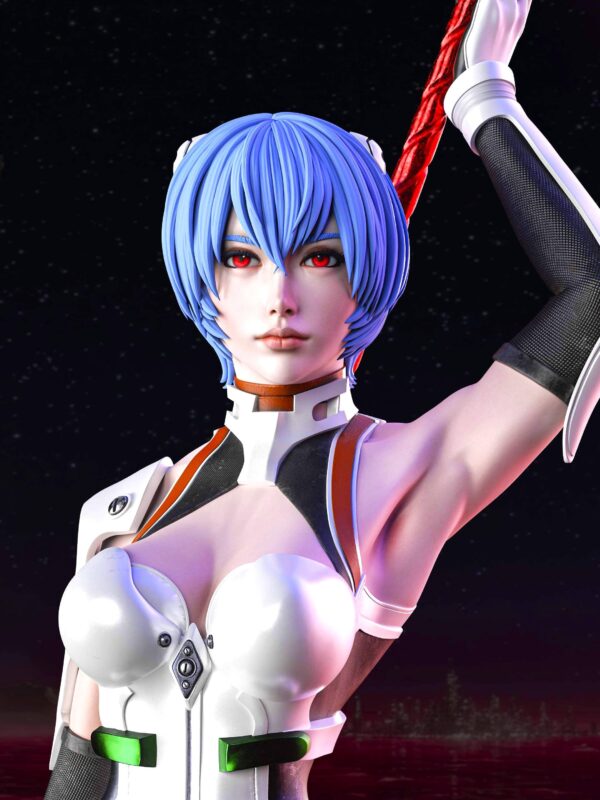 Cyberpunk Girl Resin Figure - Unpainted 3D Printed Garage Kit - Anime Collectible