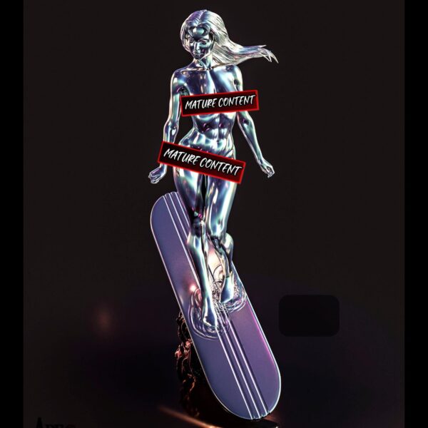 il_fullxfull.8089725461_oq1i.jpg The Silver Surfer Artistic Collector Figure - Unpainted Resin Garage Kit - Mature Model - Fantasy Collectible