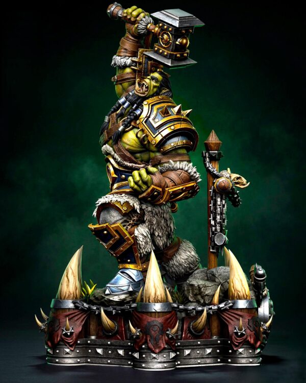 il_fullxfull.8089876695_7ci3.jpg Orc Warrior Resin Figure - Unpainted 3D Printed Garage Kit - Fantasy Collectible